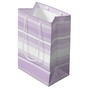 Lila Streifen Mittlere Geschenktüte