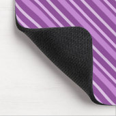 Lila Streifen Mousepad (Ecke)