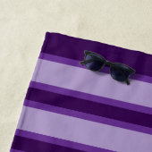 Lila Streifen Muster Personalisiert Strandtuch (Beispiel)