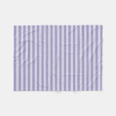 Lila Streifen Nahtloses Muster Fleecedecke (Vorderseite (Horizontal))