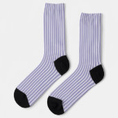 Lila Streifen Nahtloses Muster Socken (Linkes Detail)