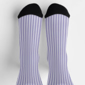 Lila Streifen Nahtloses Muster Socken (Oben)