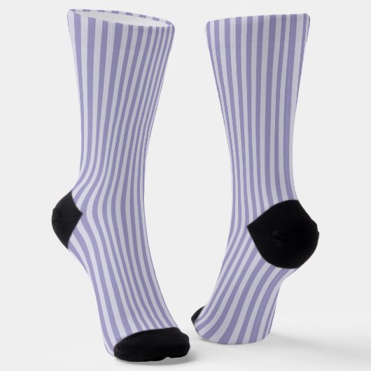 Lila Streifen Nahtloses Muster Socken (Gewinkelt)