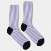 Lila Streifen Nahtloses Muster Socken (Rechts)