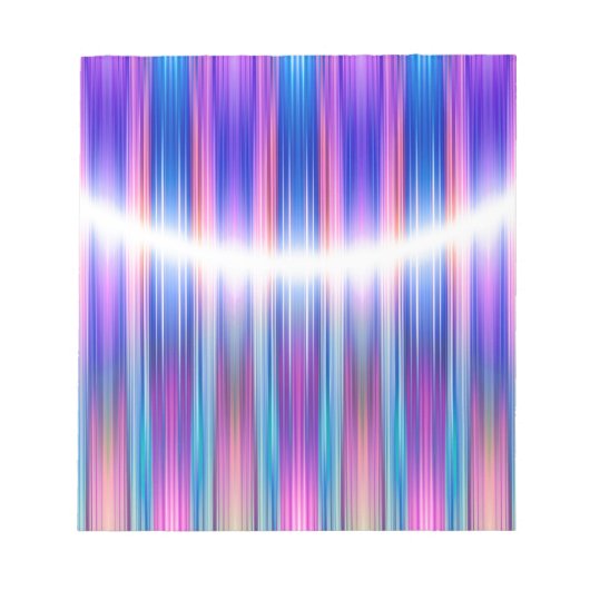 Lila Streifen Notizblock (Vorderseite)