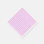 Lila Streifen Papier Napkin Serviette (Ecke)