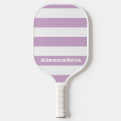 Lila Streifen Pickleball Schläger (Vorderseite)
