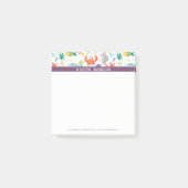 Lila Streifen Post-it Klebezettel (Vorderseite)