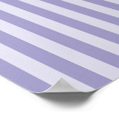 Lila Streifen Poster (Ecke)