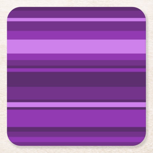 Lila Streifen Rechteckiger Pappuntersetzer (Vorderseite)