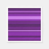 Lila Streifen Serviette (Vorderseite)