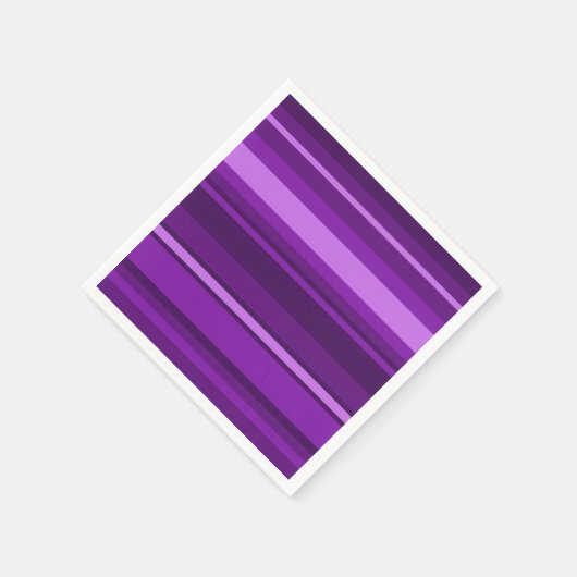 Lila Streifen Serviette (Ecke)