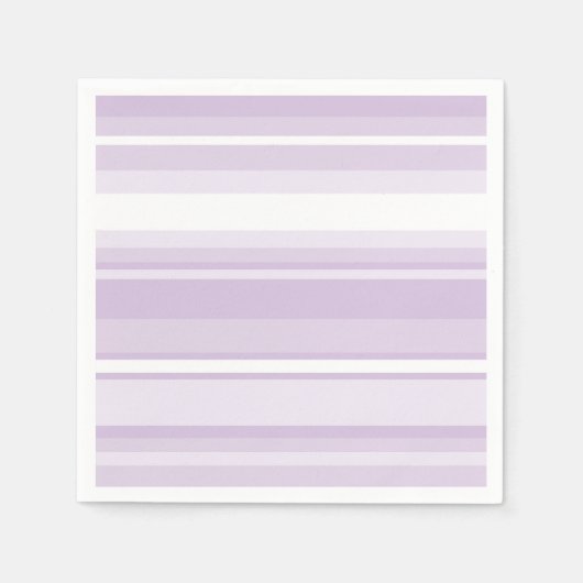 Lila Streifen Serviette (Vorderseite)