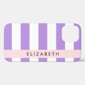 Lila Streifen, Streifen, Linien, Ihr Name Case-Mate iPhone Hülle (Rückseite (Horizontal))