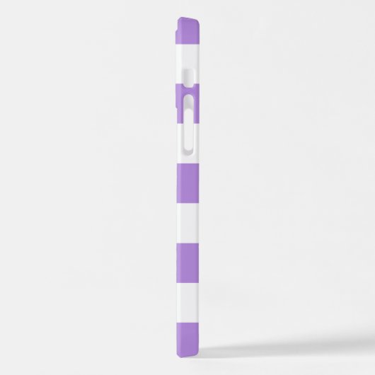 Lila Streifen, Streifen, Linien, Ihr Name iPhone Hülle (Linke Seite)