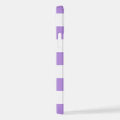 Lila Streifen, Streifen, Linien, Ihr Name iPhone Hülle (Rechte Seite)