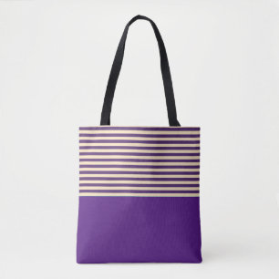 Lila Streifen Tasche