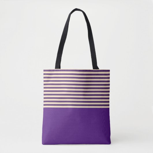 Lila Streifen Tasche (Vorderseite)