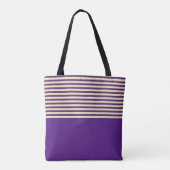 Lila Streifen Tasche (Rückseite)