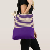 Lila Streifen Tasche (Von Nahem)