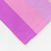 Lila Streifen und Lippen Fleecedecke (Ecke)