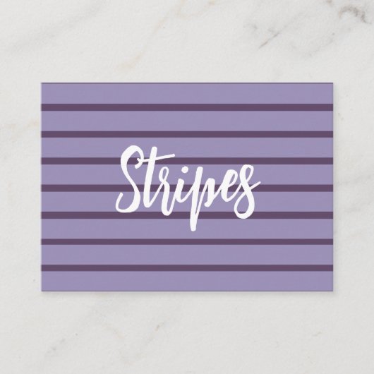 Lila Streifen Visitenkarte (Vorderseite)