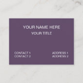 Lila Streifen Visitenkarte (Rückseite)