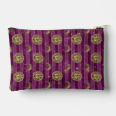 Lila Streifen von Sonne und Mond Zubehörtasche (Rückseite)