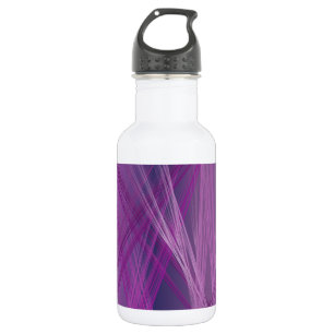 Lila Streifen Wasserflasche aus Edelstahl