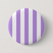Lila Streifen, weiße Streifen, Streifenmuster Button (Vorderseite)