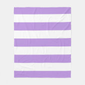 Lila Streifen, weiße Streifen, Streifenmuster Fleecedecke (Vorderseite)