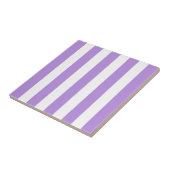 Lila Streifen, weiße Streifen, Streifenmuster Fliese (Seite)