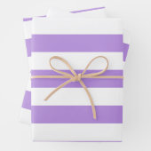 Lila Streifen, weiße Streifen, Streifenmuster Geschenkpapier Set (Beispiel)