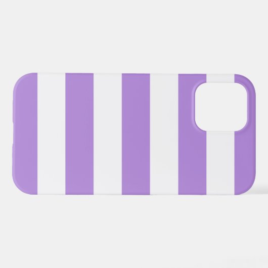Lila Streifen, weiße Streifen, Streifenmuster iPhone Hülle (Rückseite (Horizontal))