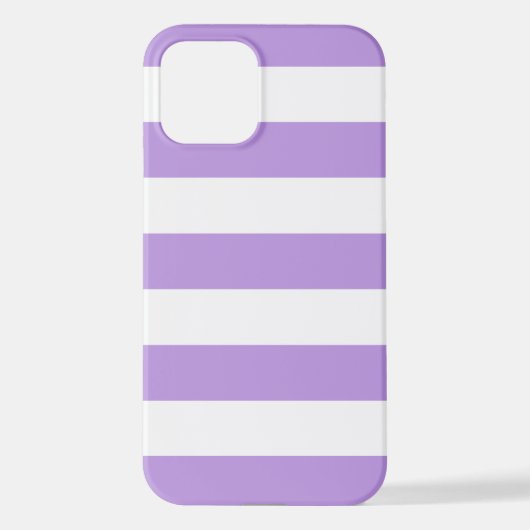 Lila Streifen, weiße Streifen, Streifenmuster iPhone Hülle (Rückseite)