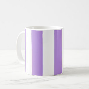 Lila Streifen, weiße Streifen, Streifenmuster Kaffeetasse