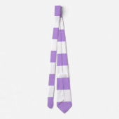 Lila Streifen, weiße Streifen, Streifenmuster Krawatte (Rückseite)