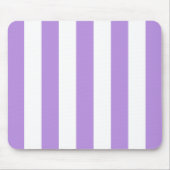 Lila Streifen, weiße Streifen, Streifenmuster Mousepad (Vorne)