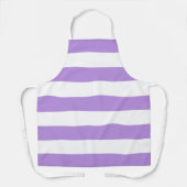 Lila Streifen, weiße Streifen, Streifenmuster Schürze (Vorderseite)