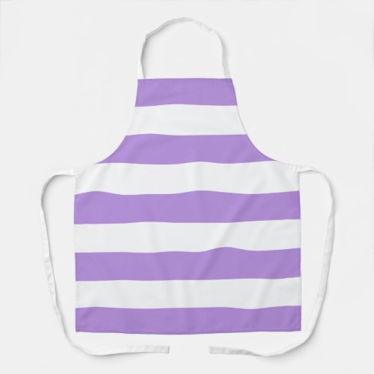 Lila Streifen, weiße Streifen, Streifenmuster Schürze (Vorderseite)