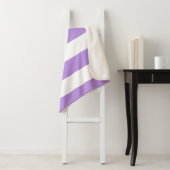 Lila Streifen, weiße Streifen, Streifenmuster Sherpadecke (Beispiel)