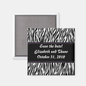 Lila Streifen Zebra Print Magnet (Vorderseite/Rückseite)