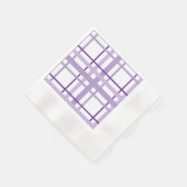 Lila Streifenmuster Serviette (Ecke)