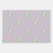 Lila Streifenpapierblätter für Regenbogenpressen Geschenkpapier Set (Vorderseite)