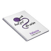 Lila Strick schnell, Die warm Notizblock (Rechte Seite)