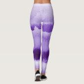 Lila Strickfarbene Leggings (Rückseite)
