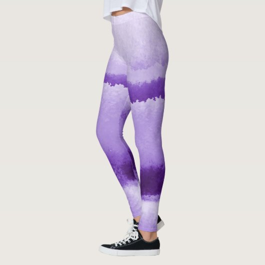 Lila Strickfarbene Leggings (Links)