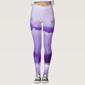 Lila Strickfarbene Leggings (Vorderseite)