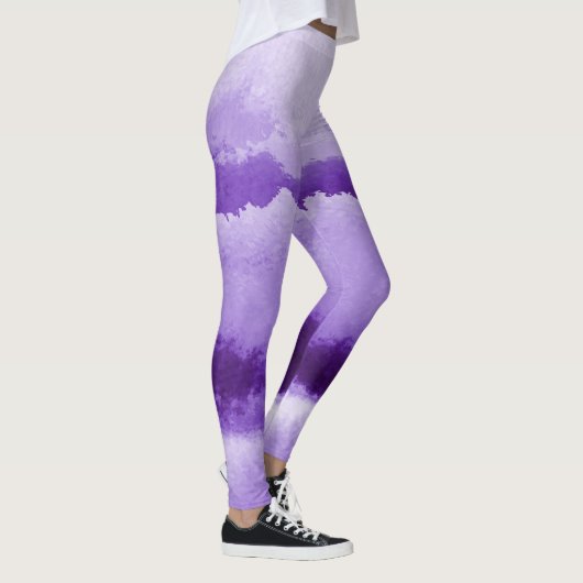 Lila Strickfarbene Leggings (Rechts)