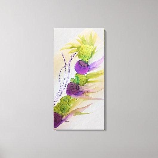 Lila Strikes 16" x 32" Canvas drucken Leinwanddruck (Vorderseite)